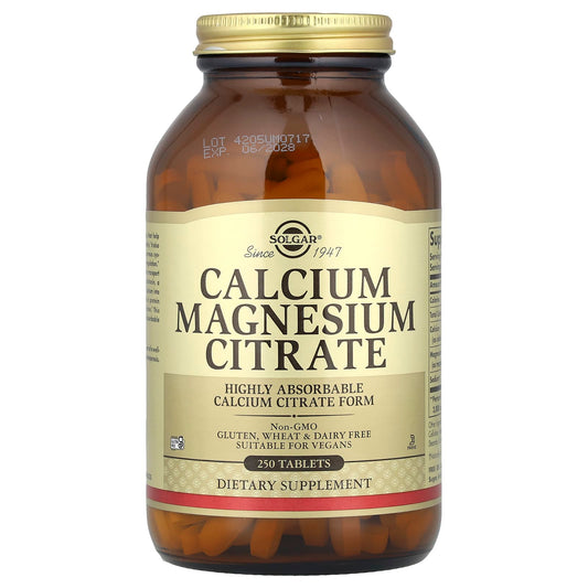 Solgar Calcium Magnesium Citrate 250 Tablets