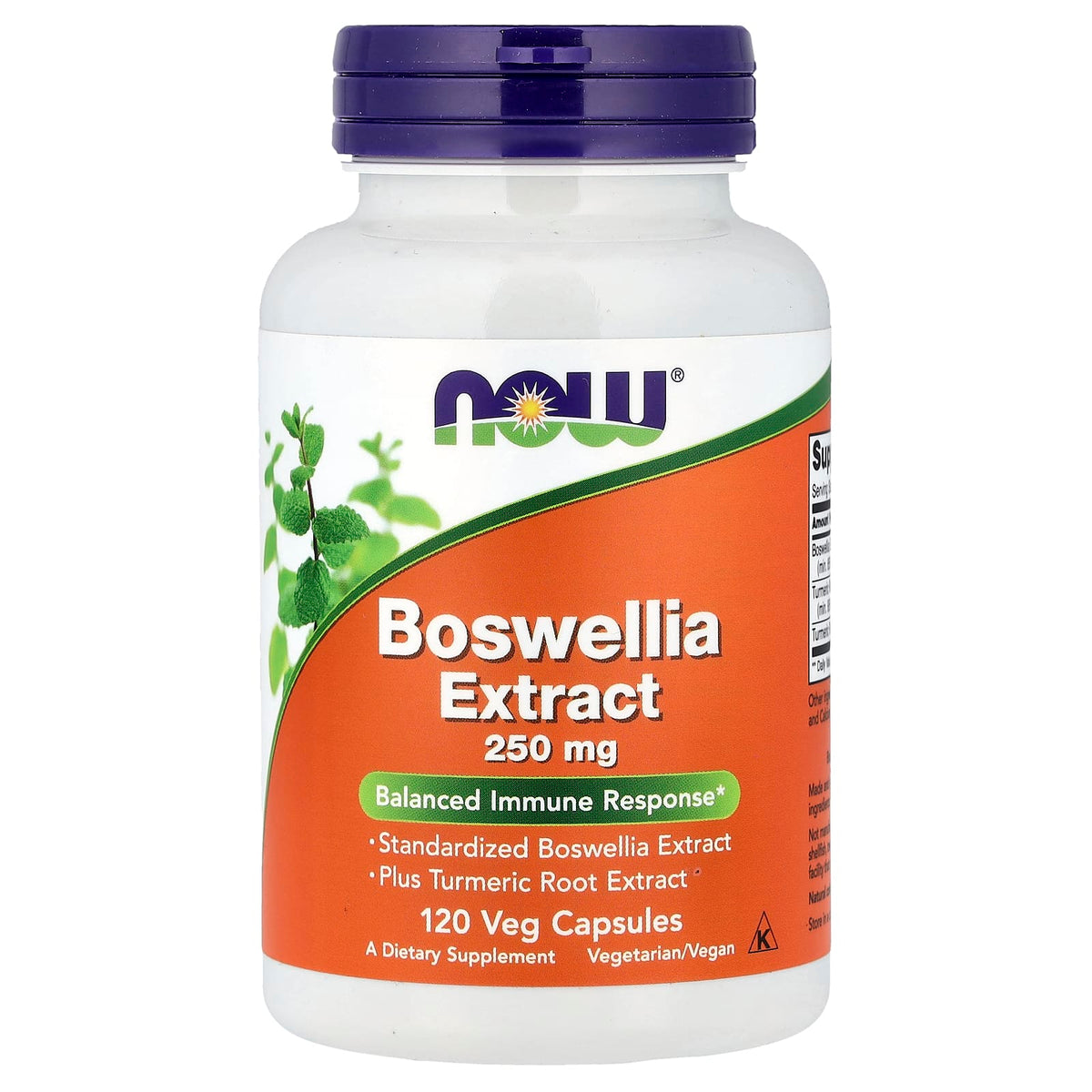 NOW Foods Boswellia Extract, 120 Veg Capsules — product view