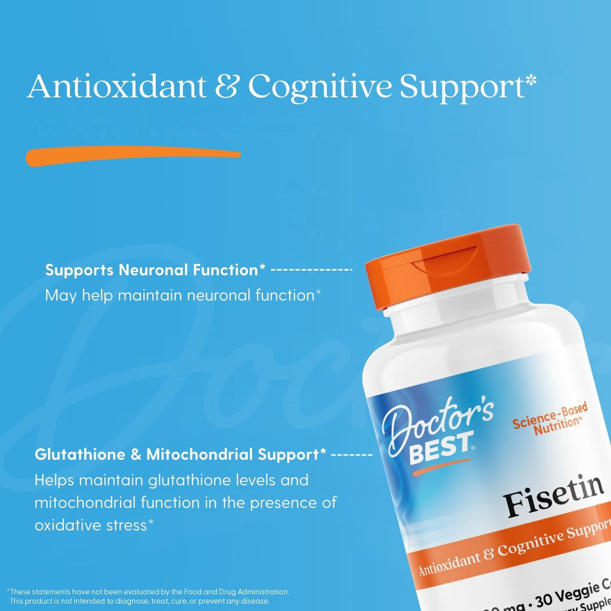 Doctor's Best Fisetin, 100 mg, 30 Veggie Caps - view 5