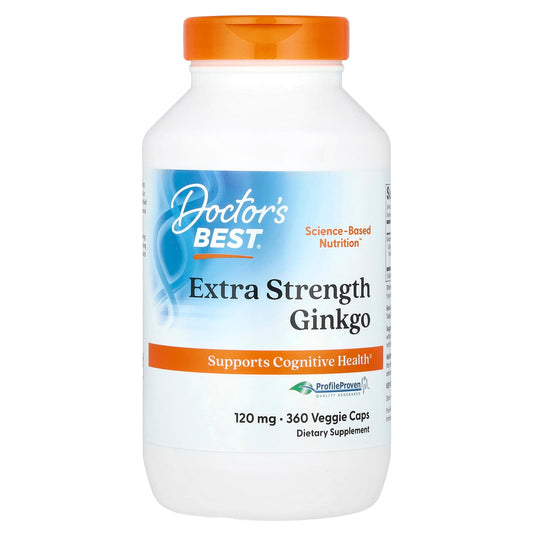 Doctor's Best Ginkgo, 120 mg, 360 Veggie Caps