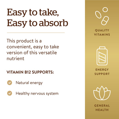 Solgar Sublingual Methylcobalamin (Vitamin B12) 5,000 mcg 60 Nuggets - view 4
