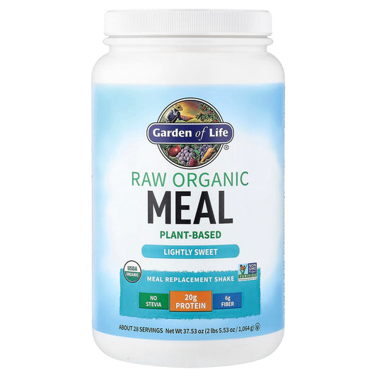 Garden of Life RAW Organic Meal Replacement, Lightly Sweet, 1,064 g (37.53 oz)