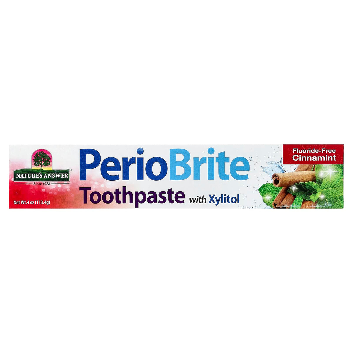 Nature's Answer PerioBrite Toothpaste with Xylitol, Cinnamint, 113.4 g - view 2