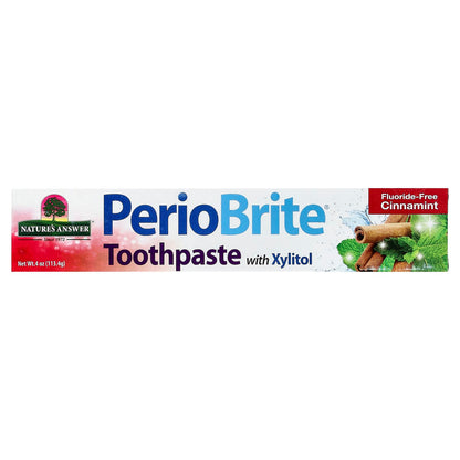 Nature's Answer PerioBrite Toothpaste with Xylitol, Cinnamint, 113.4 g - view 2