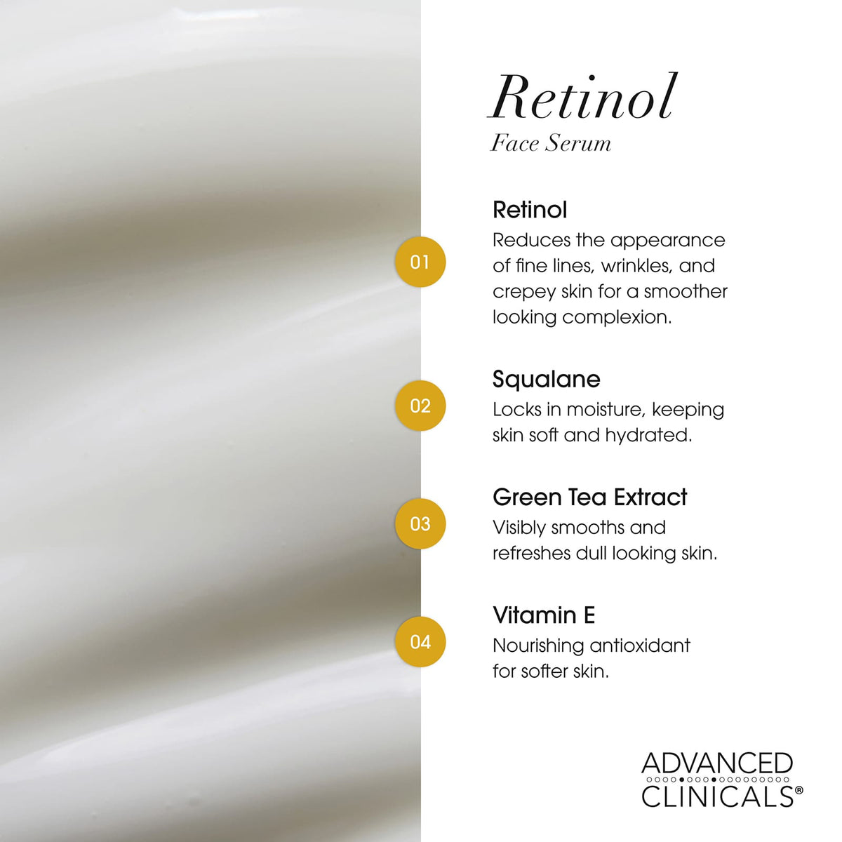 Advanced Clinicals Retinol Serum 52 ml (1.75 fl oz) - view 5