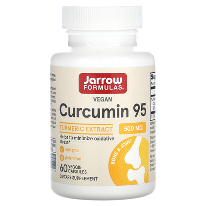 Jarrow Formulas Curcumin 95 Turmeric Extract, 500 mg, 60 Veggie Capsules