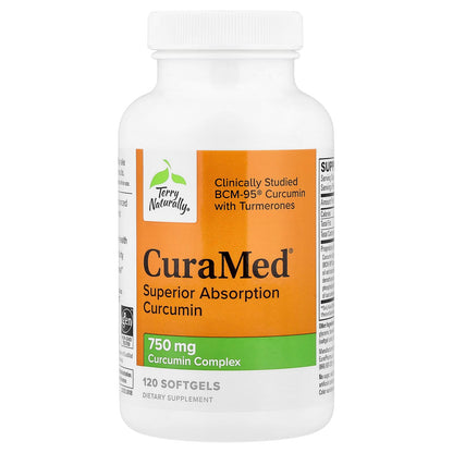 Terry Naturally CuraMed Curcumin, 750 mg, 120 Softgels - view 3
