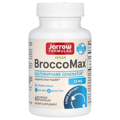 Jarrow Formulas Vegan BroccoMax, 60 Veggie Capsules (17.5 mg per Capsule)