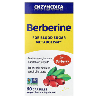 Enzymedica Berberine, 60 Capsules