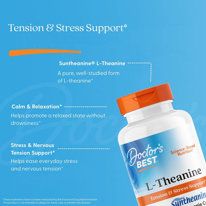 Doctor's Best L-Theanine 150 mg, 90 Veggie Capsules - view 5