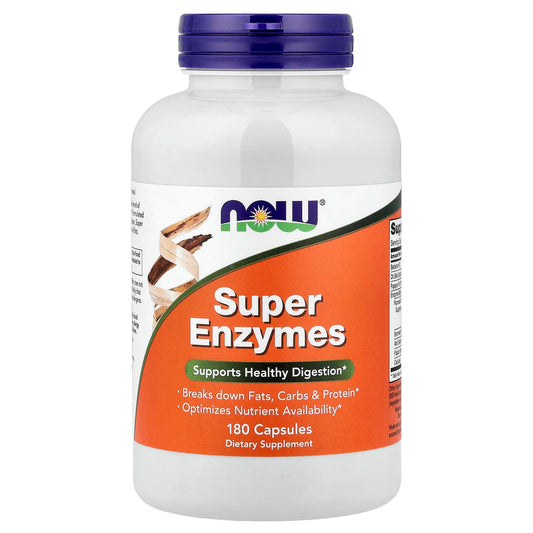 NOW Foods Super Enzymes, 180 Capsules
