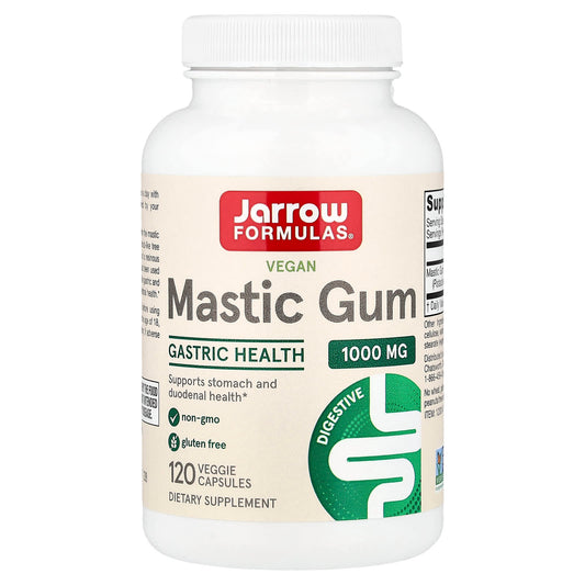Jarrow Formulas Vegan Mastic Gum, 120 Veggie Capsules (500 mg per Capsule)