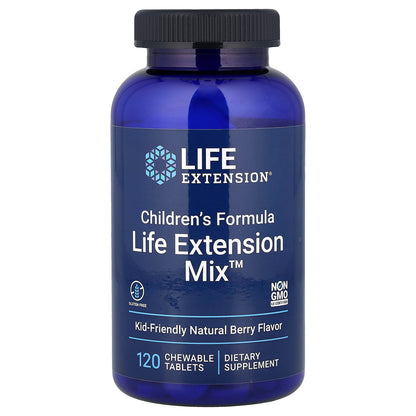 Life Extension Children's Formula Mix, Natural Berry, 120 Chewable Tablets