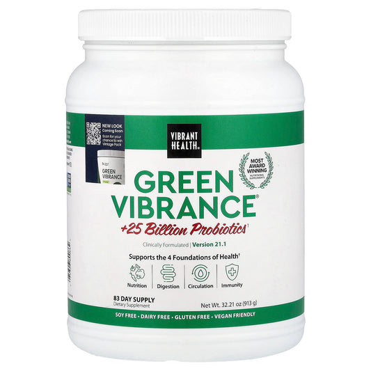 Vibrant Health Green Vibrance +25 Billion Probiotics, 913 g (32.21 oz)