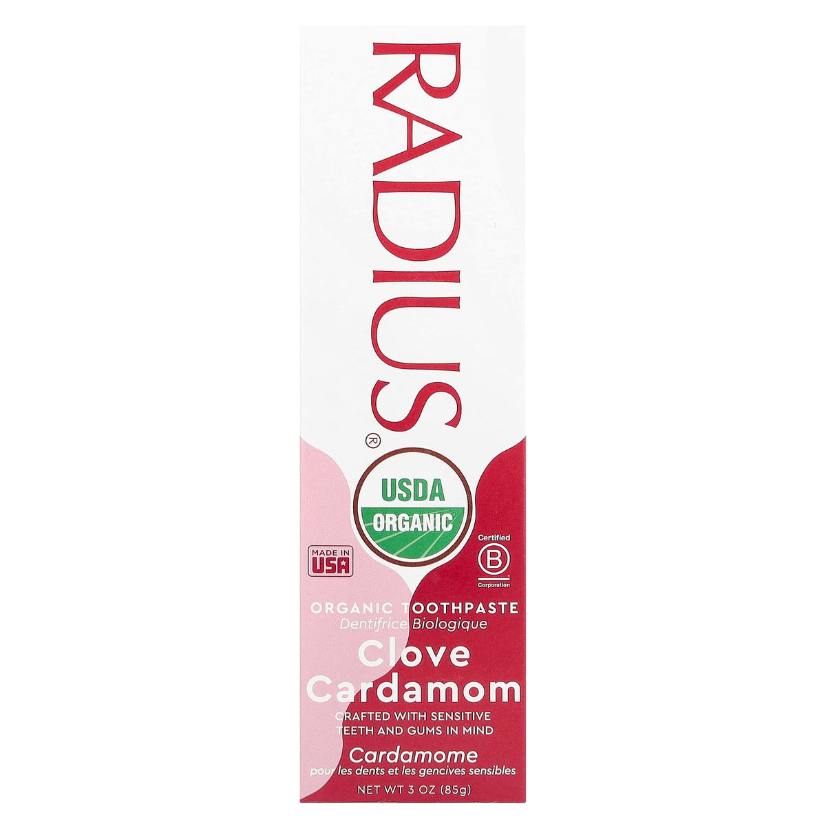 RADIUS Organic Toothpaste, Clove Cardamom, 85 g - view 2