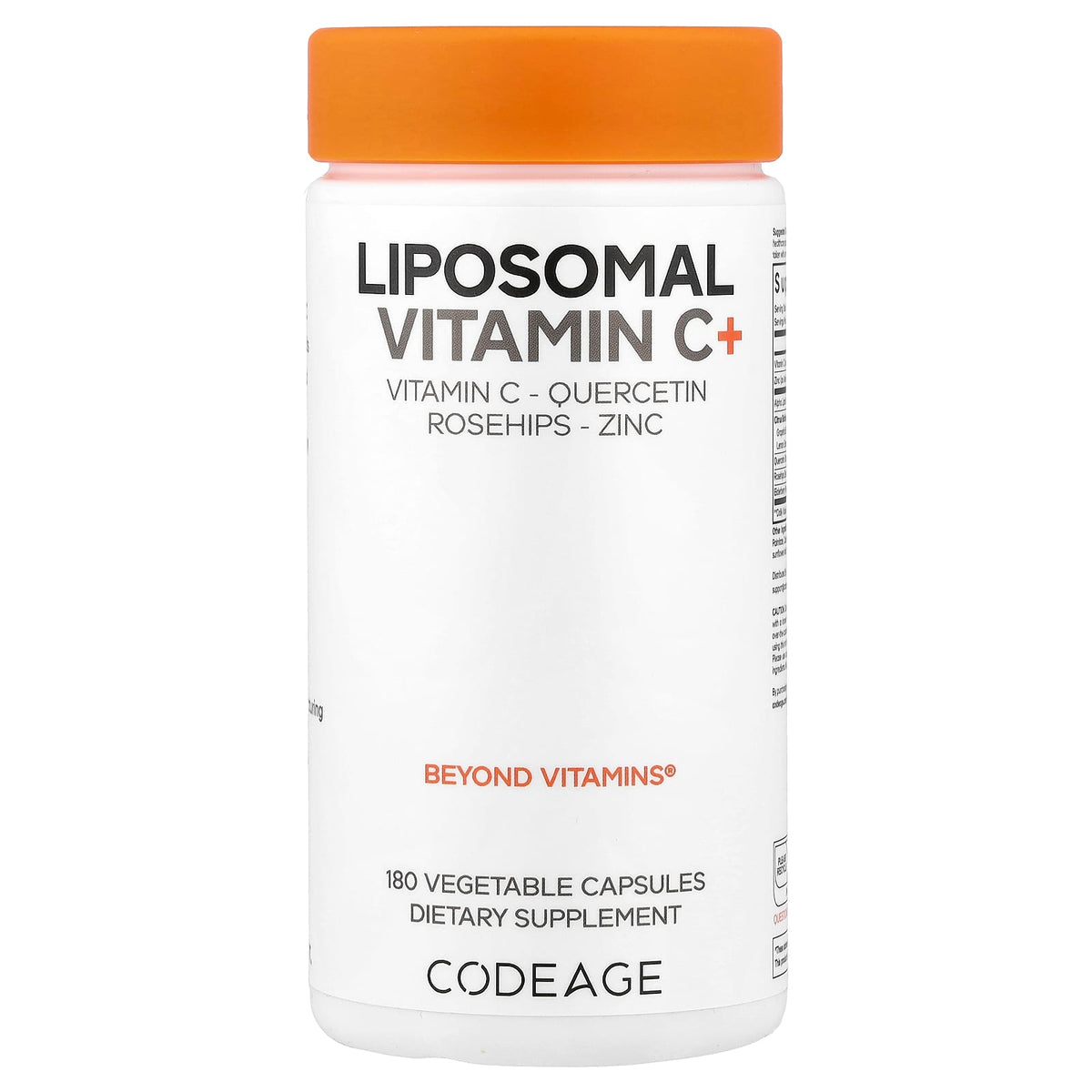 Codeage Liposomal Vitamin C+, 180 Vegetable Capsules — product view