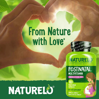 NATURELO Postnatal Multivitamin for Breastfeeding Mums, 180 Vegetarian Capsules - view 6