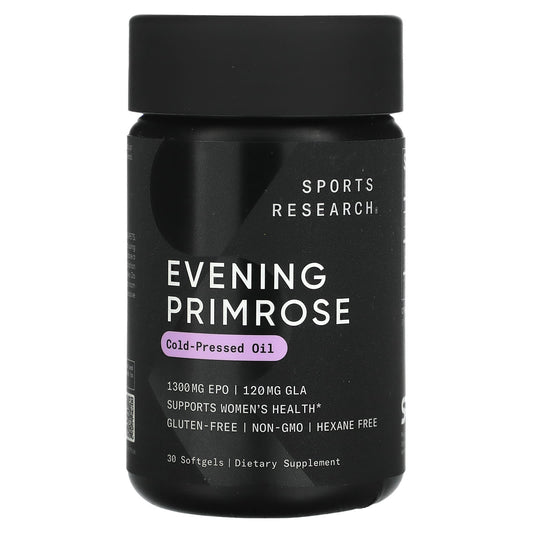 Sports Research Evening Primrose Oil 1,300 mg, 30 Softgels