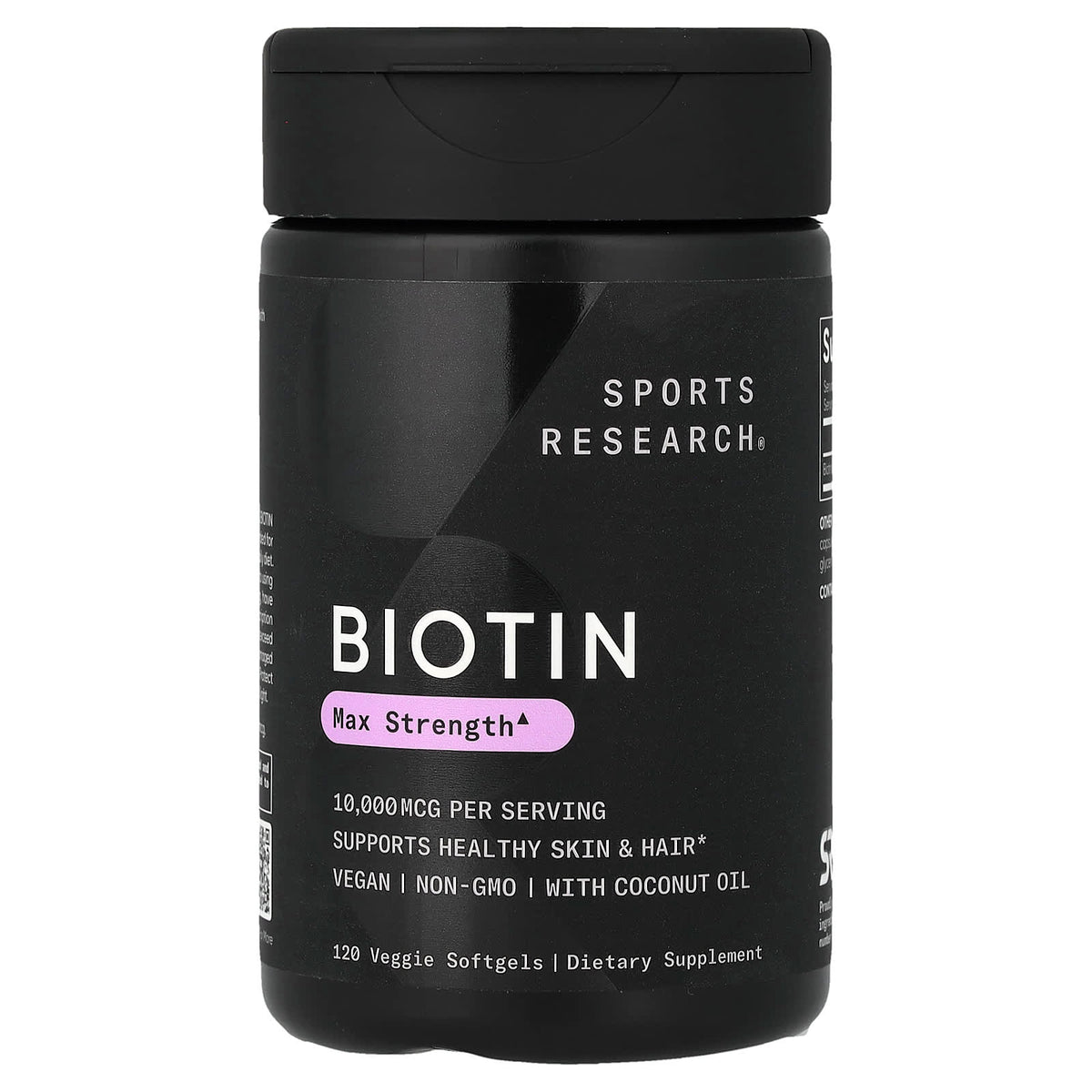 Sports Research Biotin, 10,000 mcg, 120 Veggie Softgels — product view