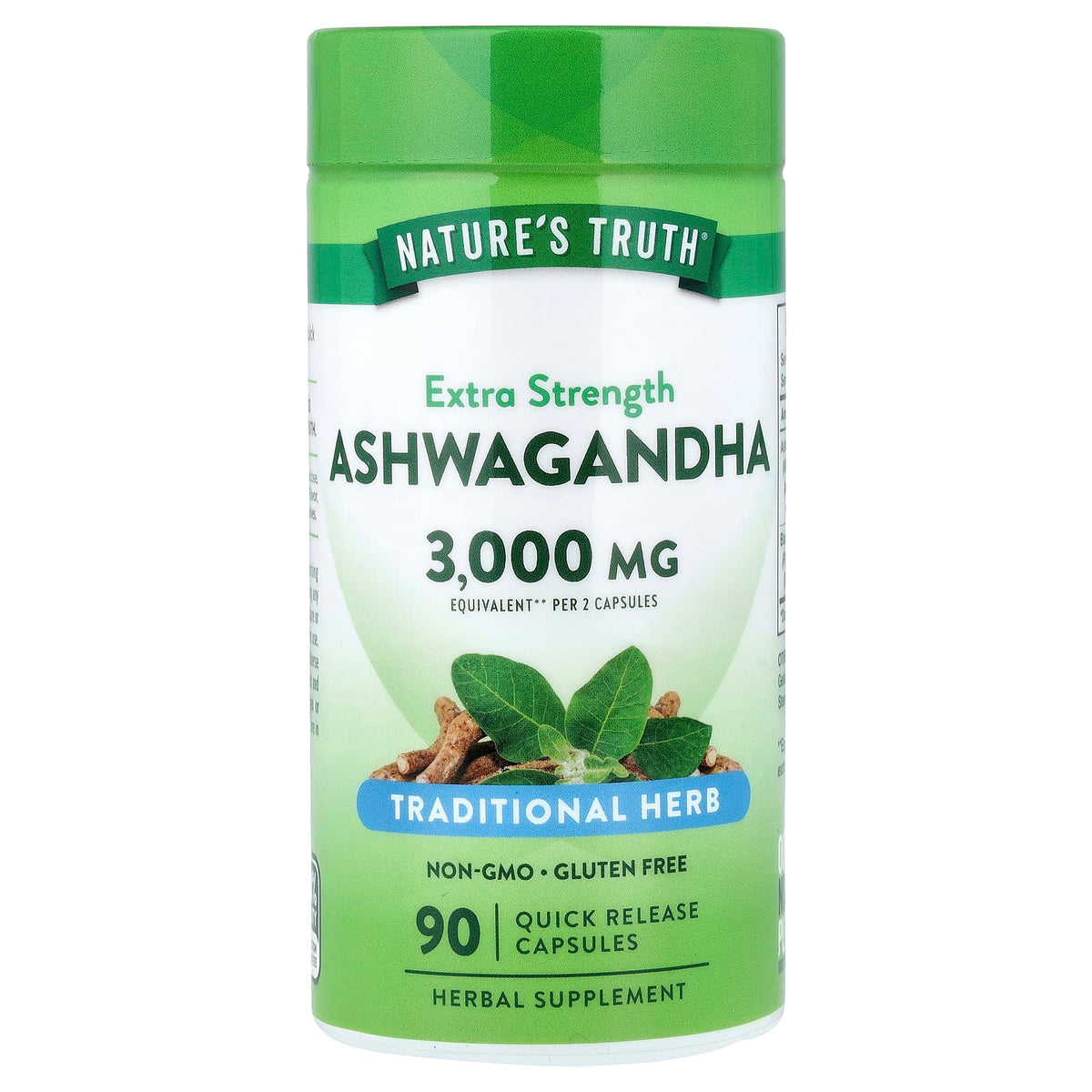 Nature's Truth Ashwagandha Extra Strength, 90 Quick Release Capsules