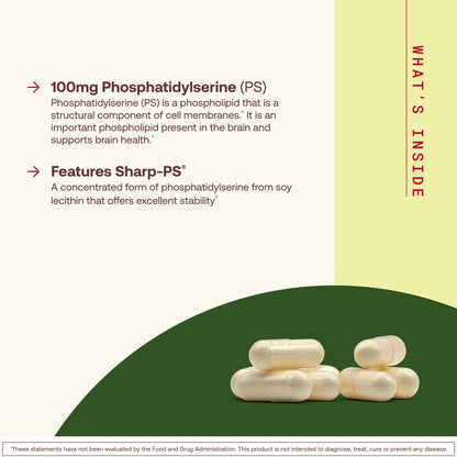 Jarrow Formulas PS100 Phosphatidylserine, 100 mg, 120 Capsules - view 3