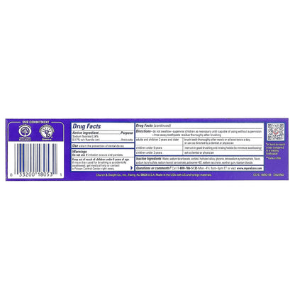 Arm & Hammer CompleteCare Anticavity Fluoride Toothpaste, Fresh Mint, 170 g - view 3