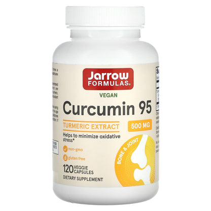 Jarrow Formulas Curcumin 95 Turmeric Extract, 500 mg, 120 Veggie Capsules