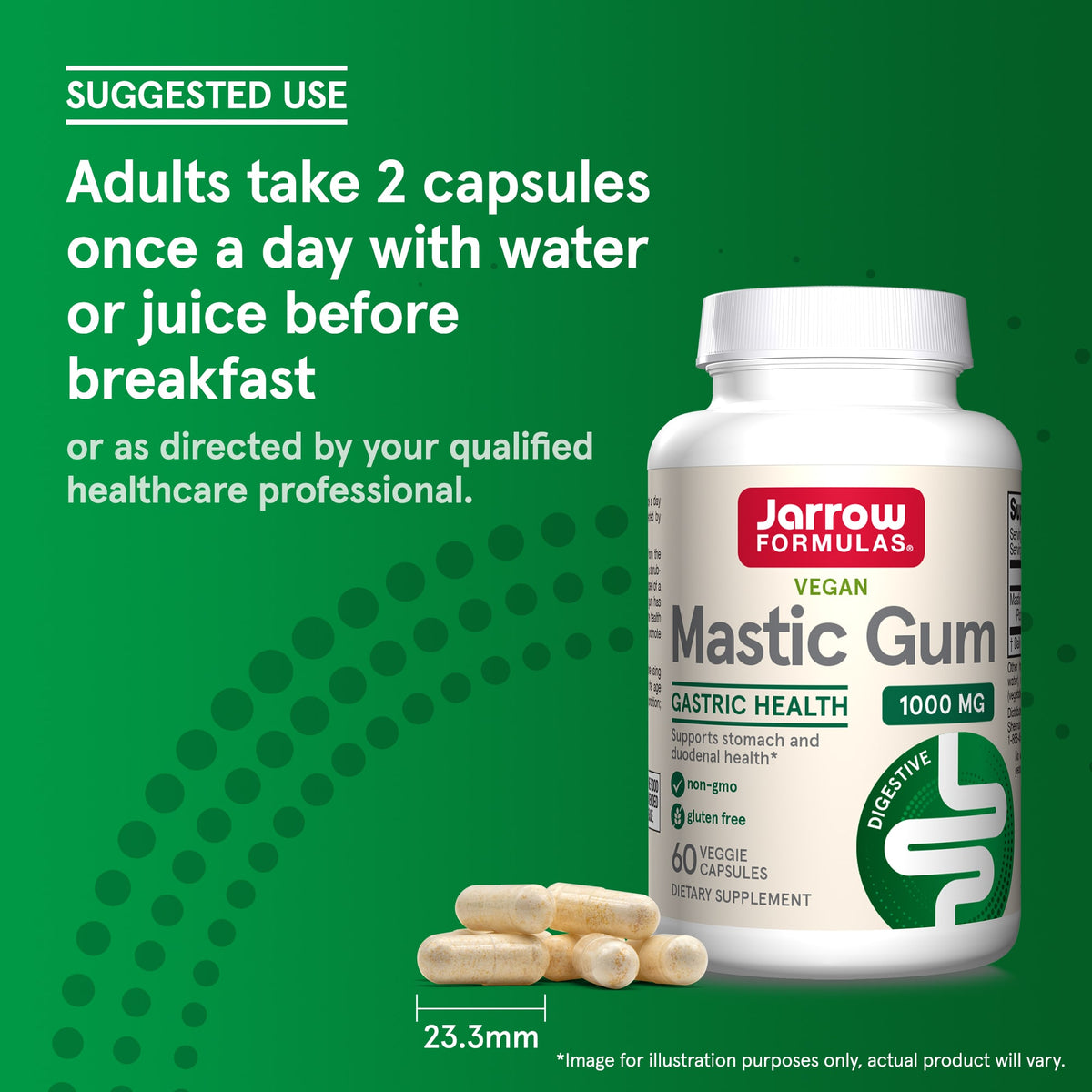 Jarrow Formulas Vegan Mastic Gum, 60 Veggie Capsules (500 mg per Capsule) - view 5