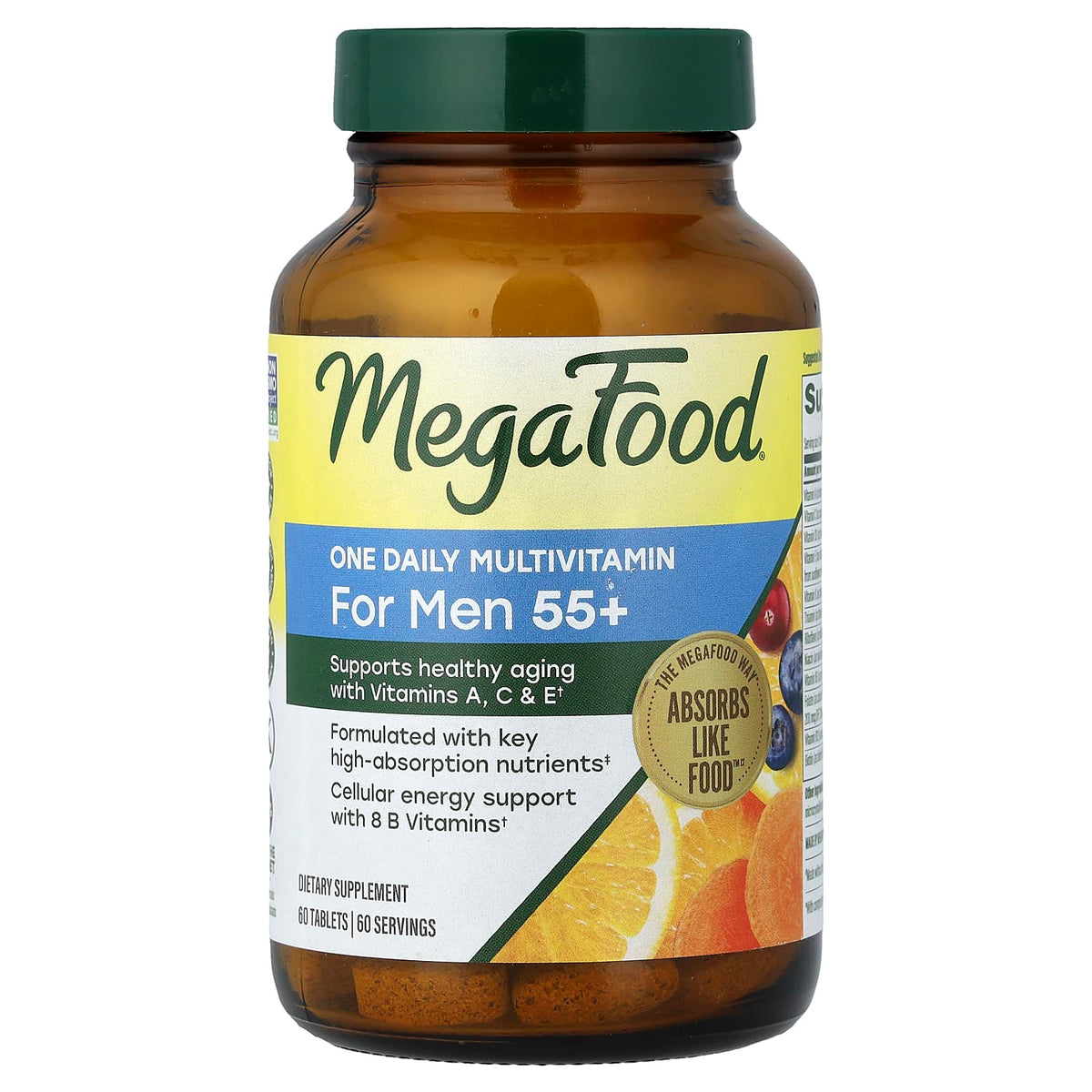 MegaFood One Daily Multivitamin for Men 55+, 60 Tablets