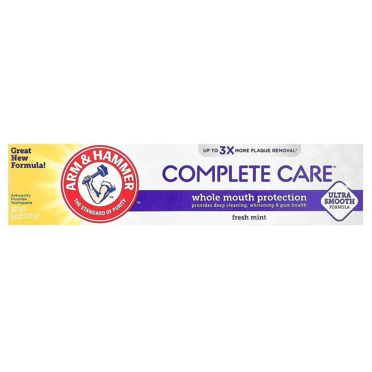 Arm & Hammer CompleteCare Anticavity Fluoride Toothpaste, Fresh Mint, 170 g — alternate product view