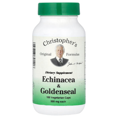 Christopher's Original Formulas Echinacea & Goldenseal, 100 Vegetarian Caps