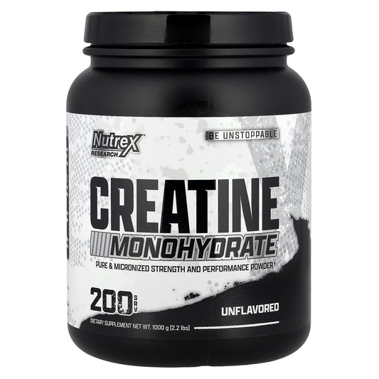 Nutrex Research Creatine Monohydrate, Unflavoured, 1,000 g (2.2 lb)