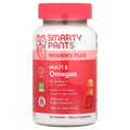 SmartyPants Women's Plus Multi & Omegas Strawberry Orange Lemon Creme, 90 Count