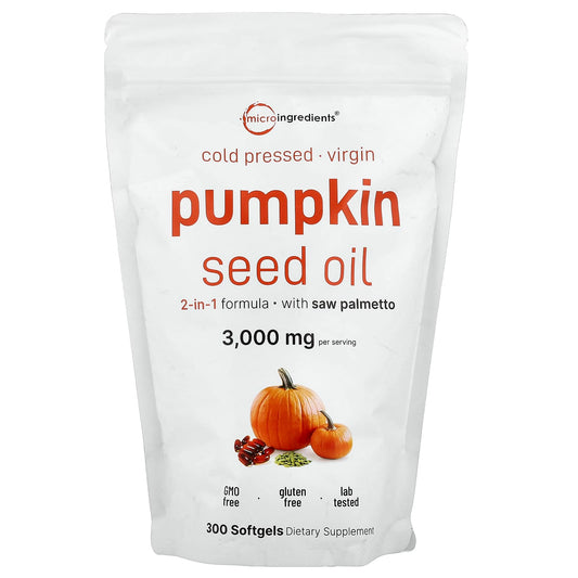 Micro Ingredients Pumpkin Seed Oil, Cold Pressed, 300 Softgels