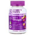 SmartyPants Toddler Plus Multi & Omegas, Mixed Fruit Flavours, 60 Gummies