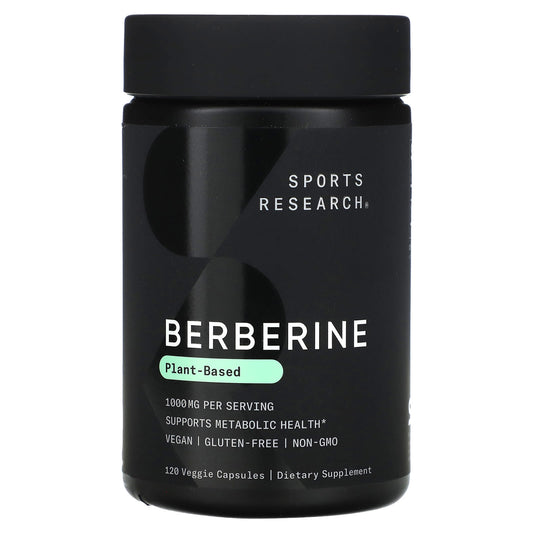Sports Research Berberine, 120 Veggie Capsules (500 mg per Capsule)