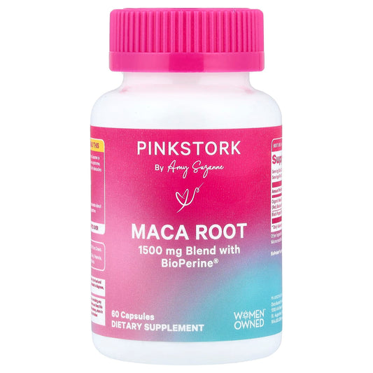 Pink Stork Maca Root 1,500 mg Blend - 60 Capsules
