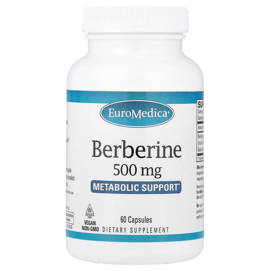 EuroMedica Berberine, 500 mg, 60 Capsules