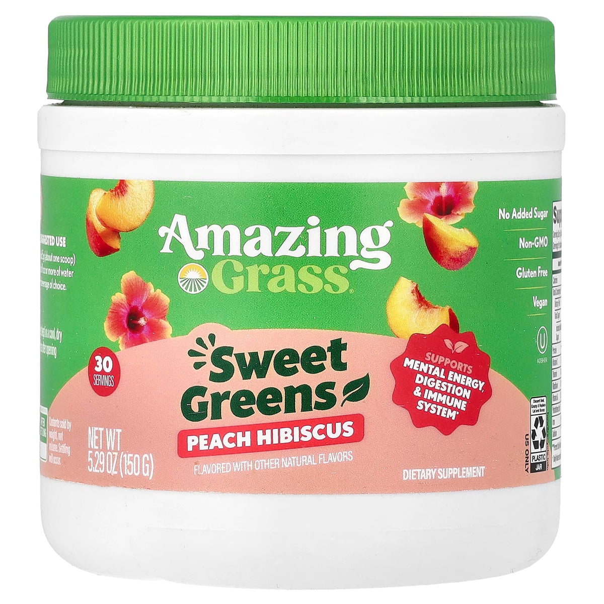 Amazing Grass Sweet Greens Peach Hibiscus 150 g