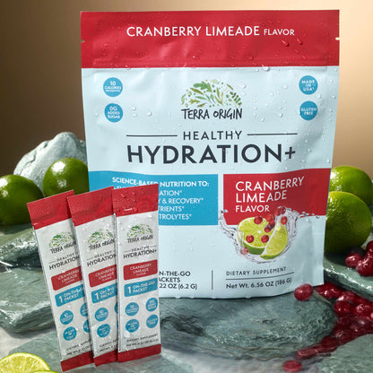 Terra Origin Healthy Hydration+ Cranberry Limeade 30 On-The-Go Packets (6.2 g) - view 6