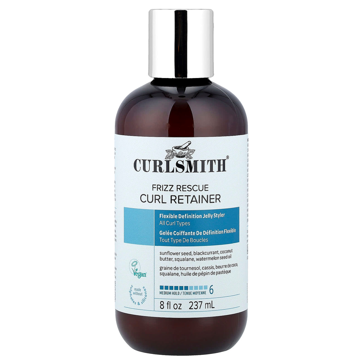 Curlsmith Frizz Rescue Curl Retainer, Medium Hold, 237 ml (8 fl oz) — product view