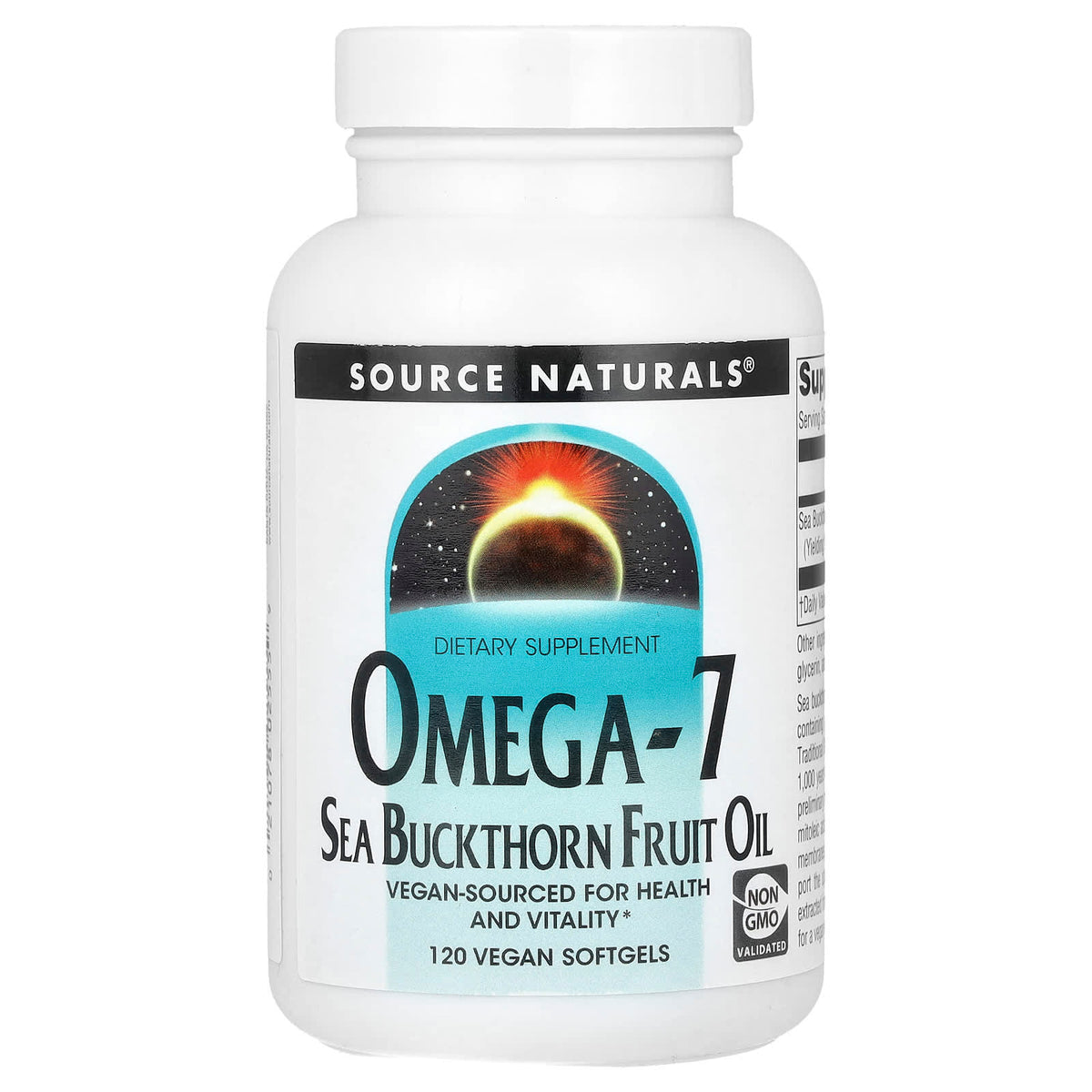Source Naturals Omega-7 Sea Buckthorn Fruit Oil, 500 mg, 120 Vegan Softgels