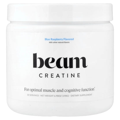 Beam Creatine Powder, Blue Raspberry, 198 g (6.98 oz)
