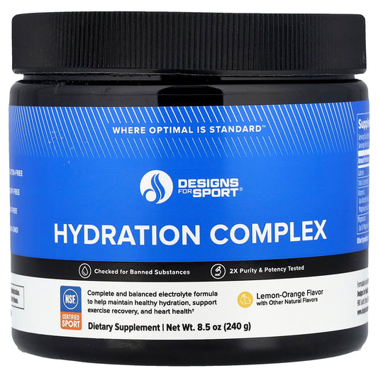 Designs For Health Designs For Sport Hydration Complex, Lemon-Orange, 240 g