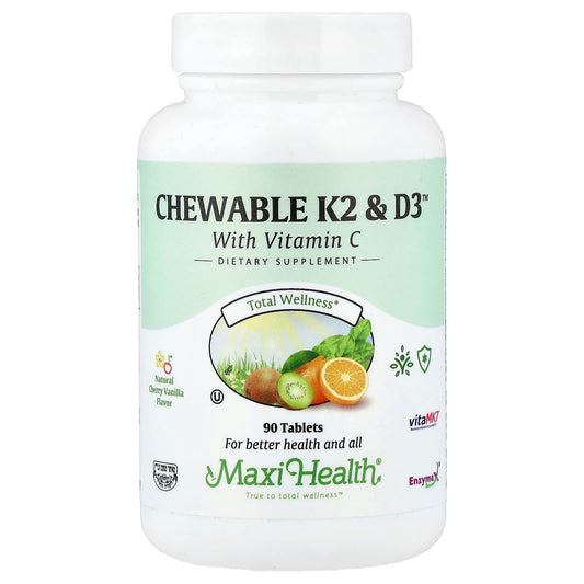 Maxi Health Chewable K2 & D3 Cherry Vanilla 90 Tablets