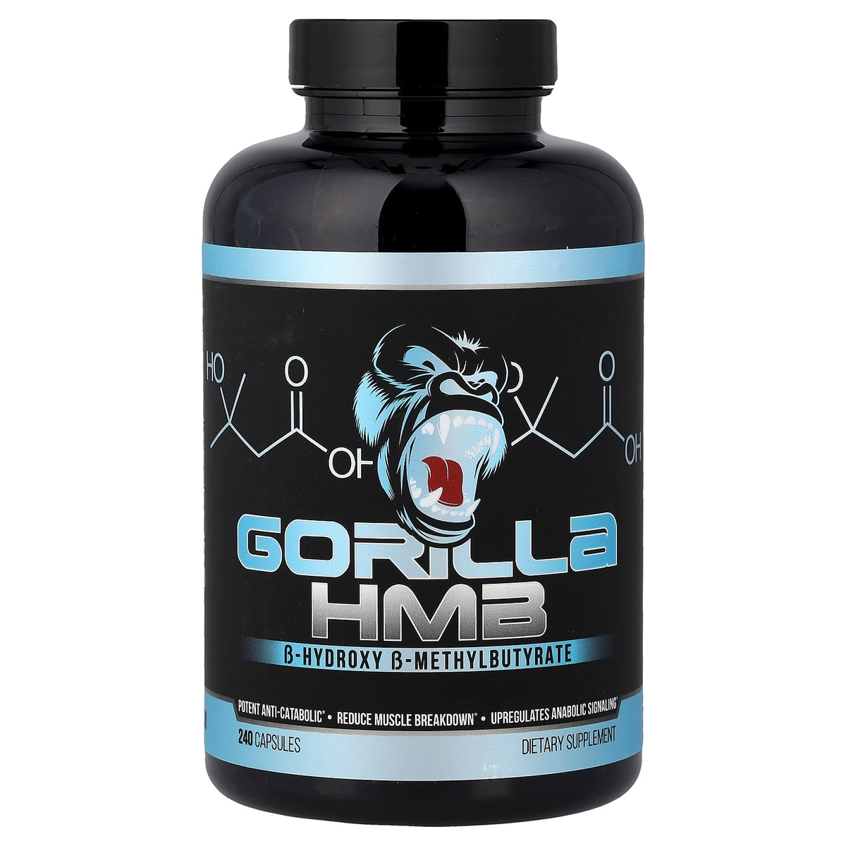 Gorilla Mind HMB, 240 Capsules (500 mg per Capsule)