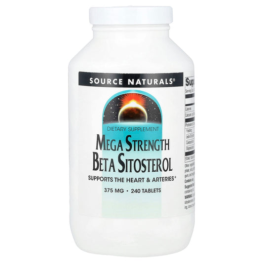 Source Naturals Mega Strength Beta Sitosterol, 375 mg, 240 Tablets