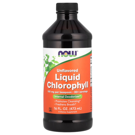 NOW Foods Liquid Chlorophyll, Unflavored, 473 ml (16 fl oz)