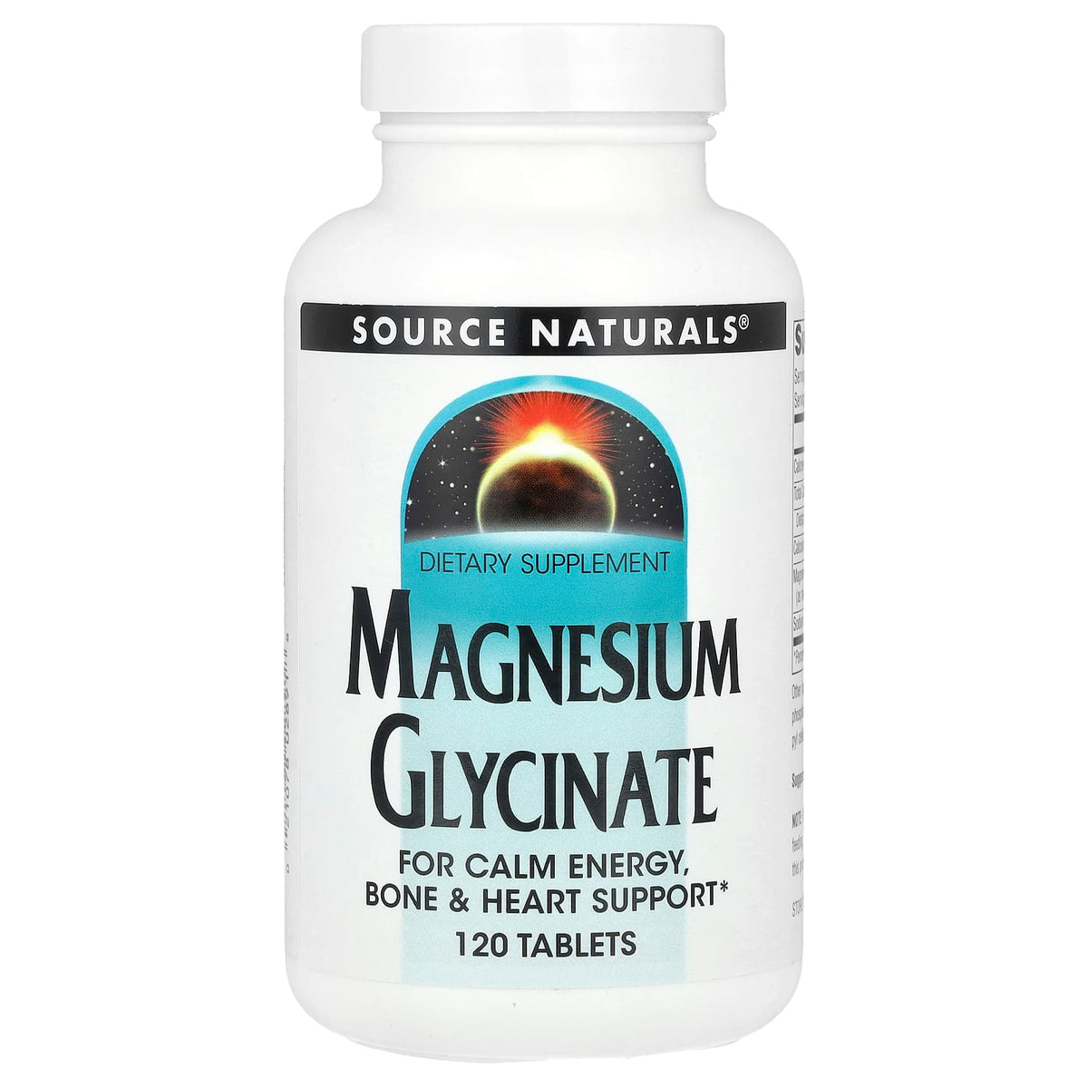Source Naturals Magnesium Glycinate, 120 Tablets — product view