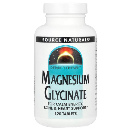 Source Naturals Magnesium Glycinate, 120 Tablets